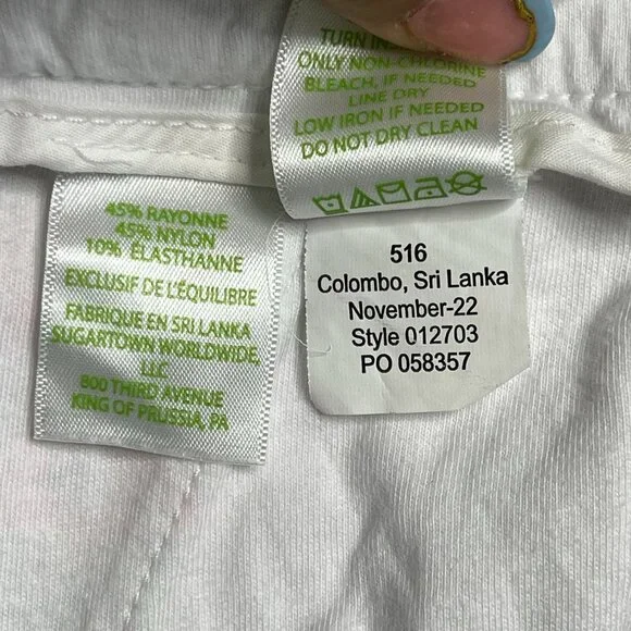 Lilly Pulitzer #012703 Women's Pink Green Floral Reggie Knit Short Size 0 - Picture 7 of 7